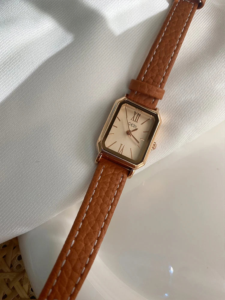 Delmere Leather Strap Watch