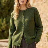 Chunky-Knit Alpaca-Blend cardigan