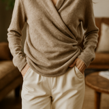 Serene V-Neck Knit Sweater