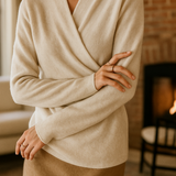 Serene V-Neck Knit Sweater