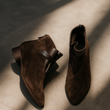 Vivienne Italian Crest Suede Boots