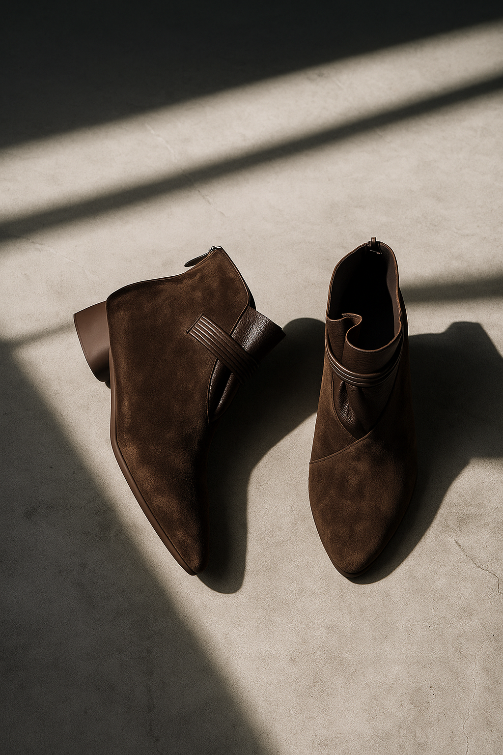 Vivienne Italian Crest Suede Boots