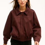 Arden Women's Suede Bomber