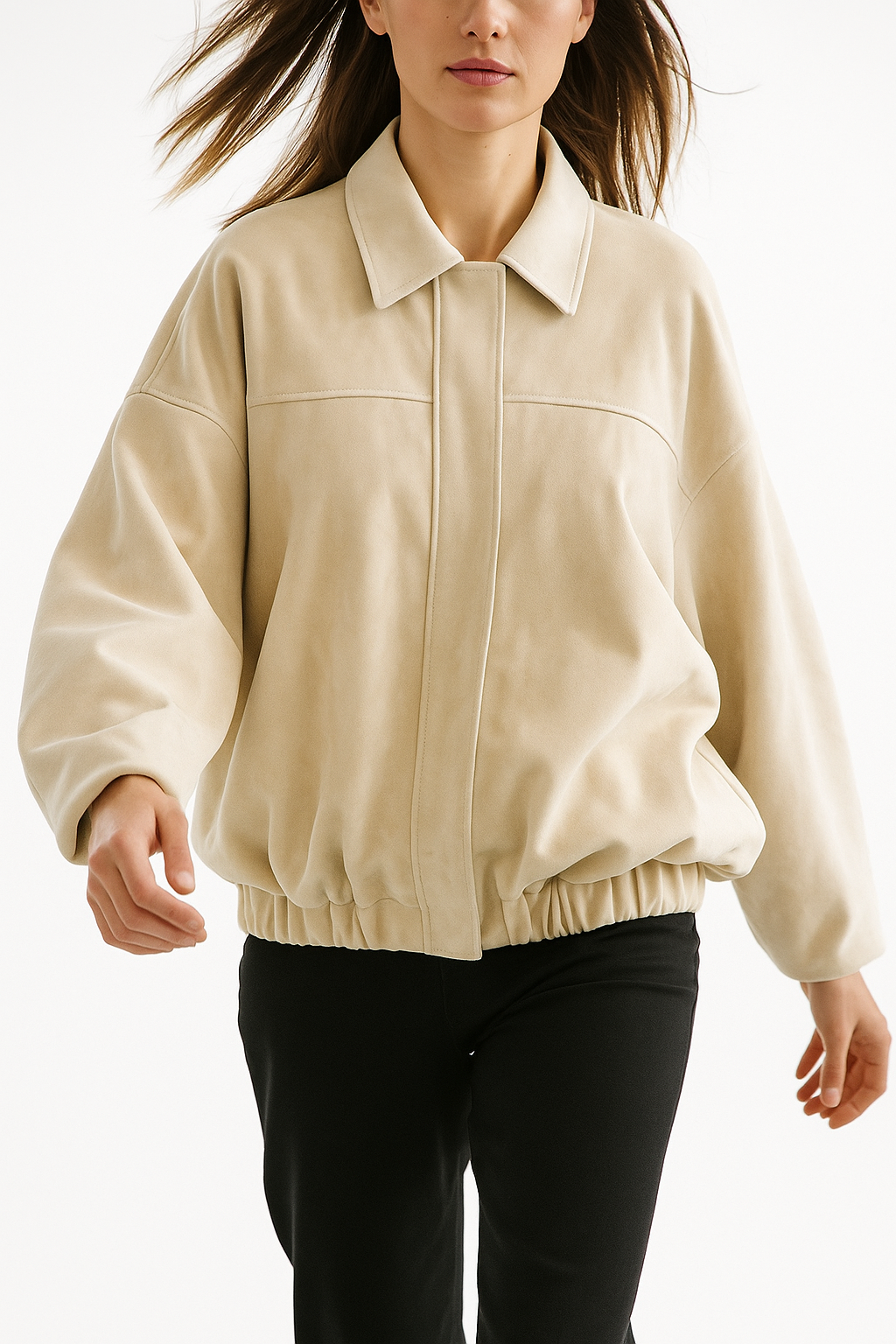 Arden Women's Suede Bomber