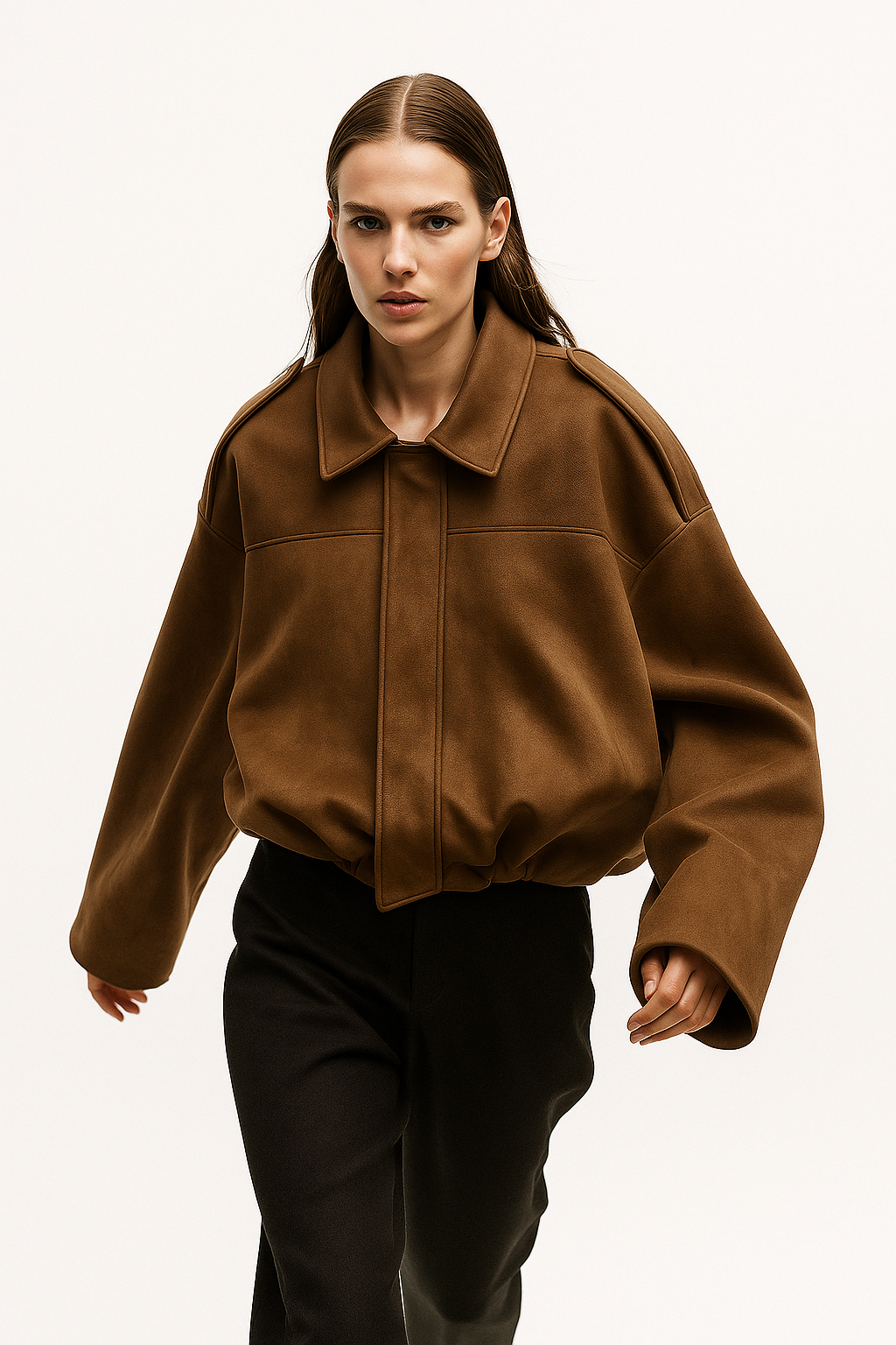 Arden Women's Suede Bomber