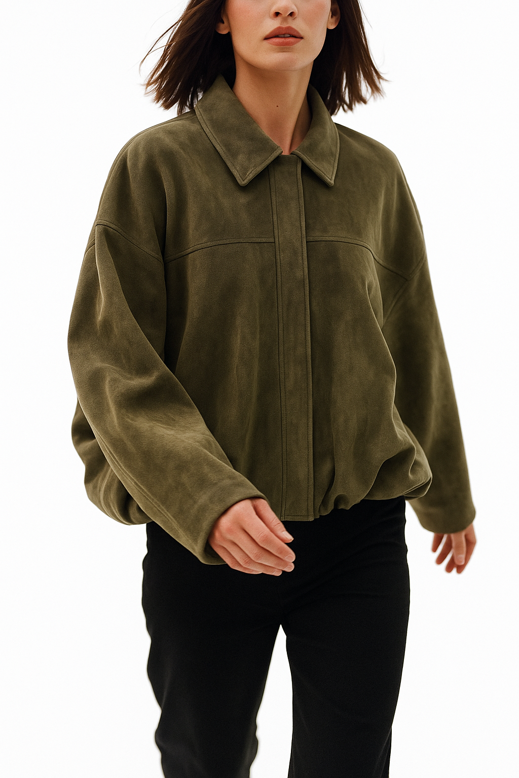 Arden Women's Suede Bomber