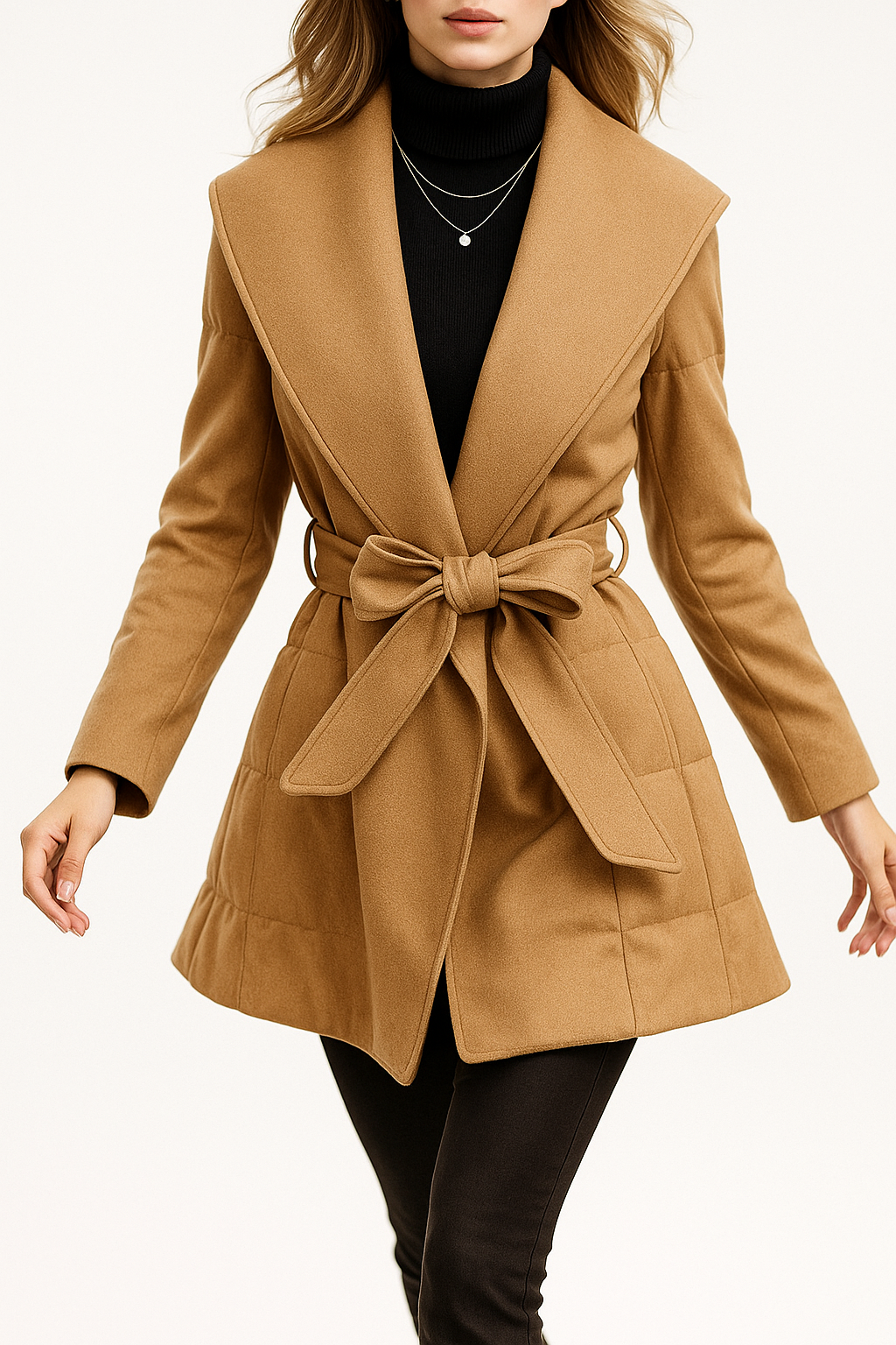 Lady Diana Belted Down-Jacket – Lacceti