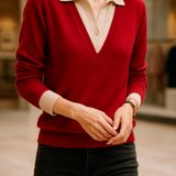 Madison Layered Knit Top