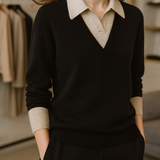 Madison Layered Knit Top
