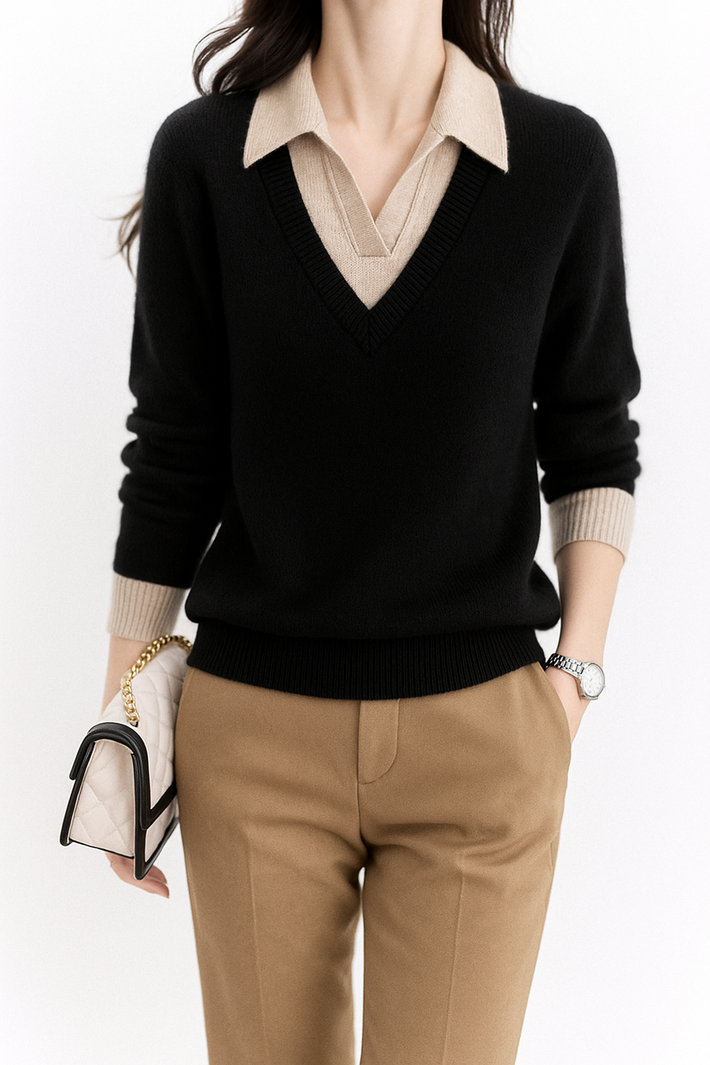 Madison Layered Knit Top