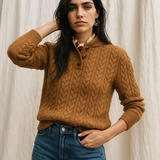 Arden Button-Up Cashmere Sweater