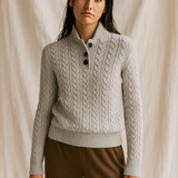 Arden Button-Up Cashmere Sweater