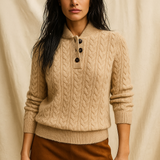 Arden Button-Up Cashmere Sweater
