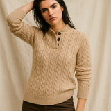 Arden Button-Up Cashmere Sweater