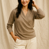 Serene V-Neck Knit Sweater