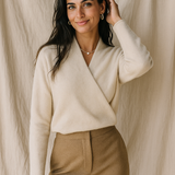 Serene V-Neck Knit Sweater