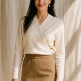 Serene V-Neck Knit Sweater