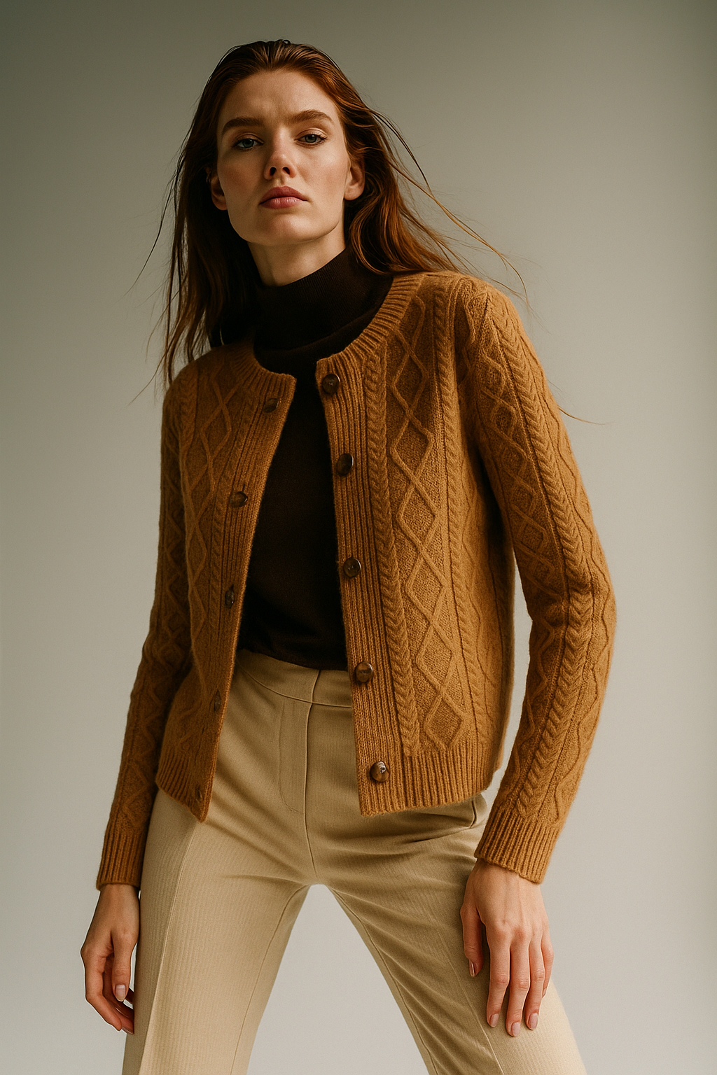 Claire Cable Knit Cardigan