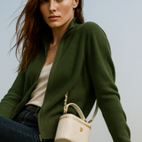 Natasha Wool Zip Cardigan