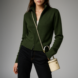 Natasha Wool Zip Cardigan