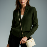 Natasha Wool Zip Cardigan