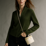 Natasha Wool Zip Cardigan