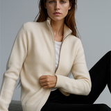Natasha Wool Zip Cardigan