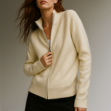 Natasha Wool Zip Cardigan
