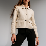 Avery Suede Cropped Jacket