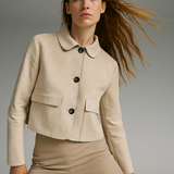 Avery Suede Cropped Jacket
