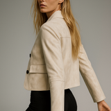 Avery Suede Cropped Jacket