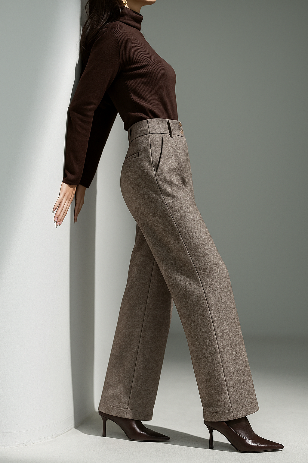 Blair Wool Wide-Leg Trousers