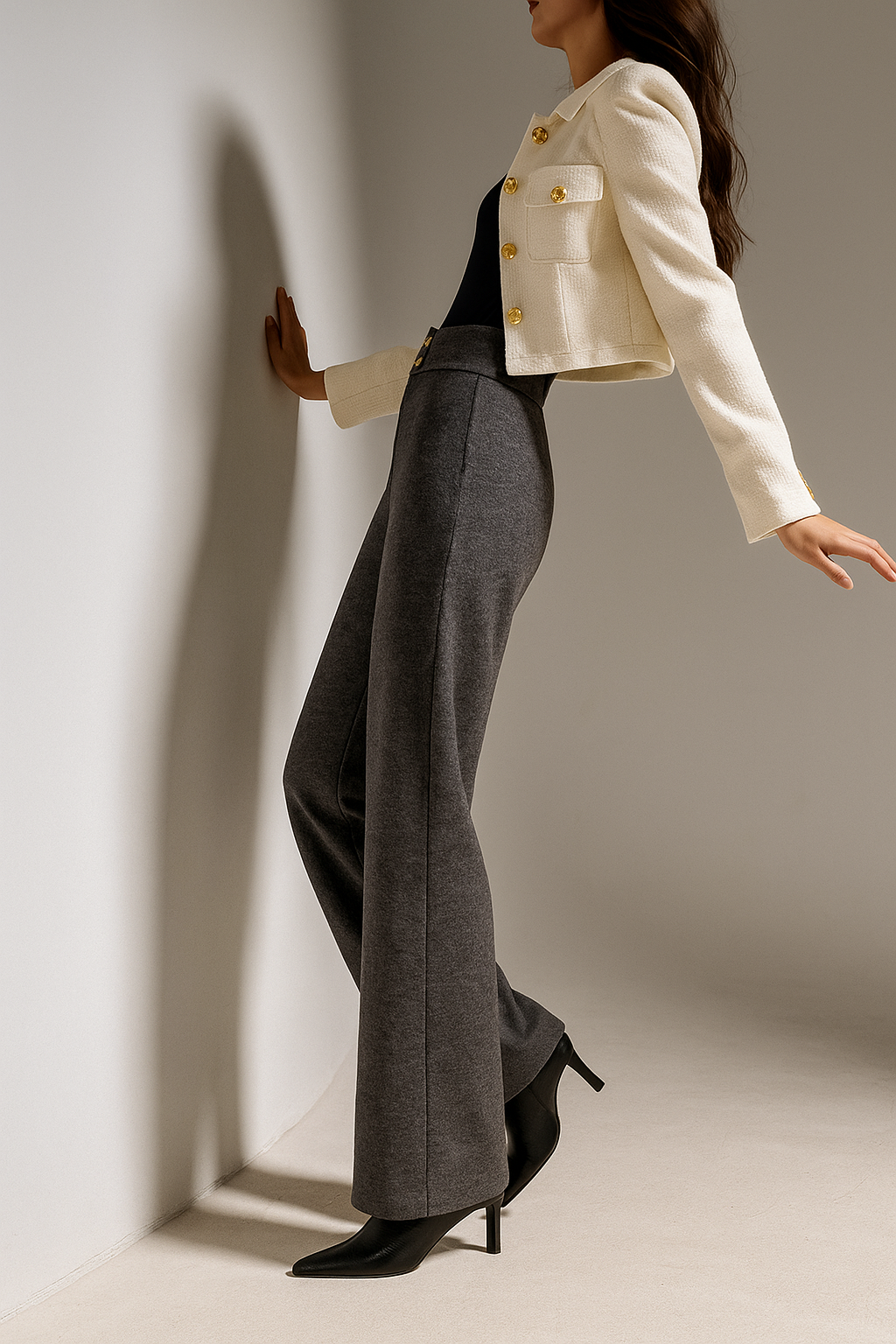 Blair Wool Wide-Leg Trousers