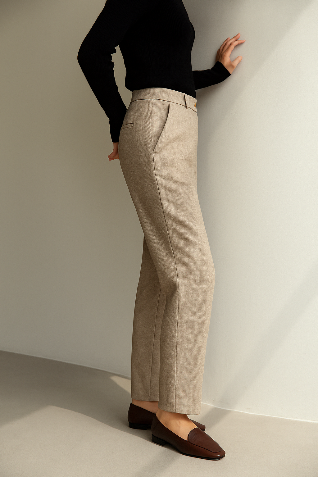 Camille Tailored Wool Pants