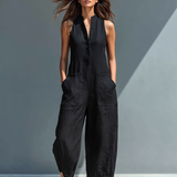Colette Linen Loose-Fit Jumpsuit