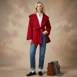 Camel-Hair Long Pointed Coat