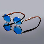 Lorenzo Oval Retro Shades in Camel — Sunglasses