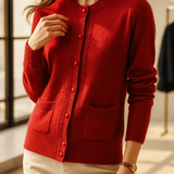 Maribelle Pearl Trim Cardigan