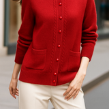 Maribelle Pearl Trim Cardigan