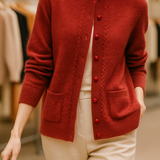 Maribelle Pearl Trim Cardigan