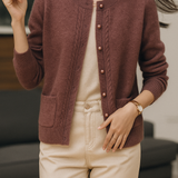 Maribelle Pearl Trim Cardigan