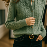 New London Pearl Button Cardigan