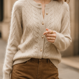 New London Pearl Button Cardigan