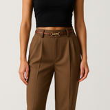 Milano Wide Leg Wool Trousers