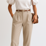 Milano Wide Leg Wool Trousers
