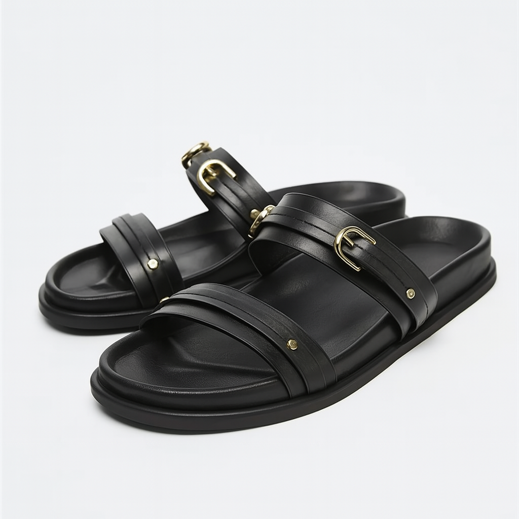 Maribel Twin Strap Flats