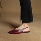 Lido Italian Leather Slingback Flat