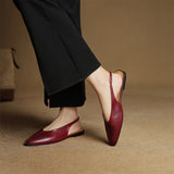 Lido Italian Leather Slingback Flat