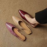 Lido Italian Leather Slingback Flat