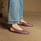 Lido Italian Leather Slingback Flat